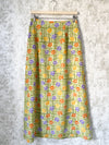 1980s Floral Maxi Skirt