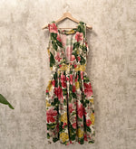 1980s Floral Summer Dress