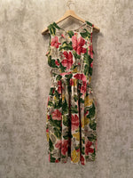 1980s Floral Summer Dress