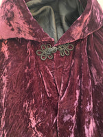 1980s Crushed Velvet Cape