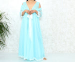 Gorgeous 1960s Chiffon Peignoir Set