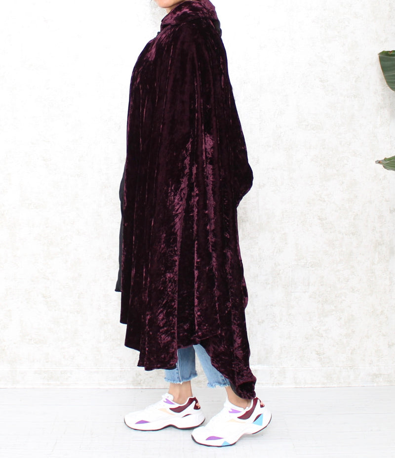 1980s Crushed Velvet Cape