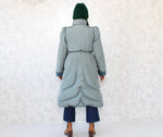 1980s Sage Green Puffer Coat