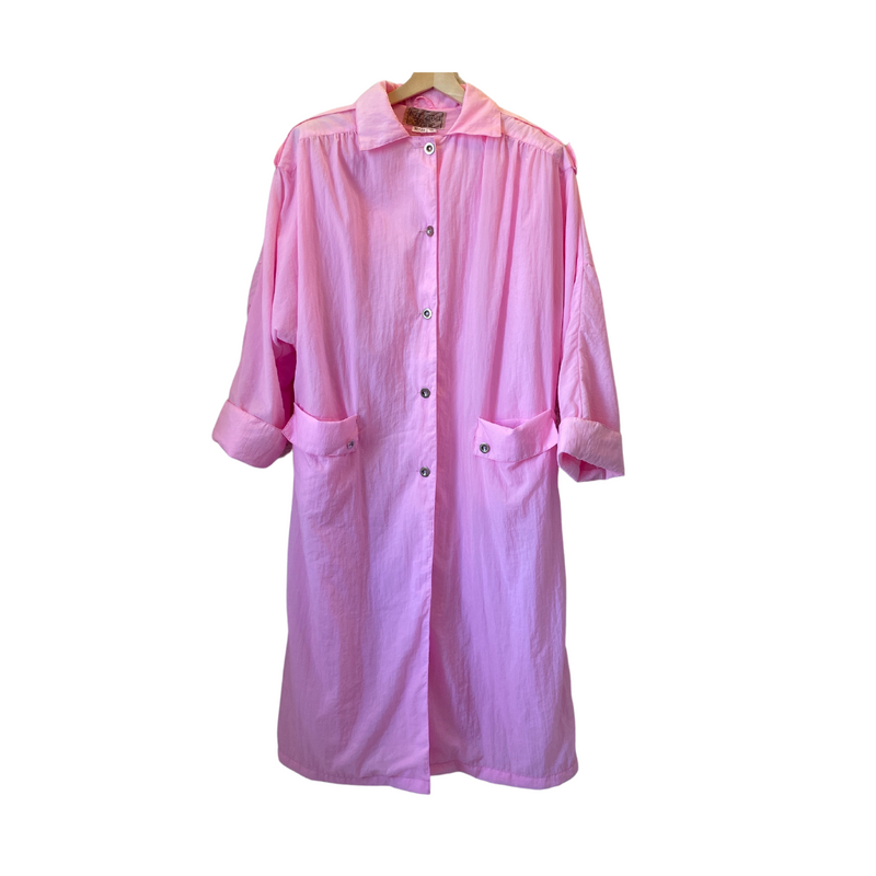 Bubble Gum Pink Trench