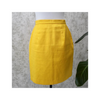 1980s Yellow Peplum Skirt-Suit