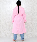 Bubble Gum Pink Trench